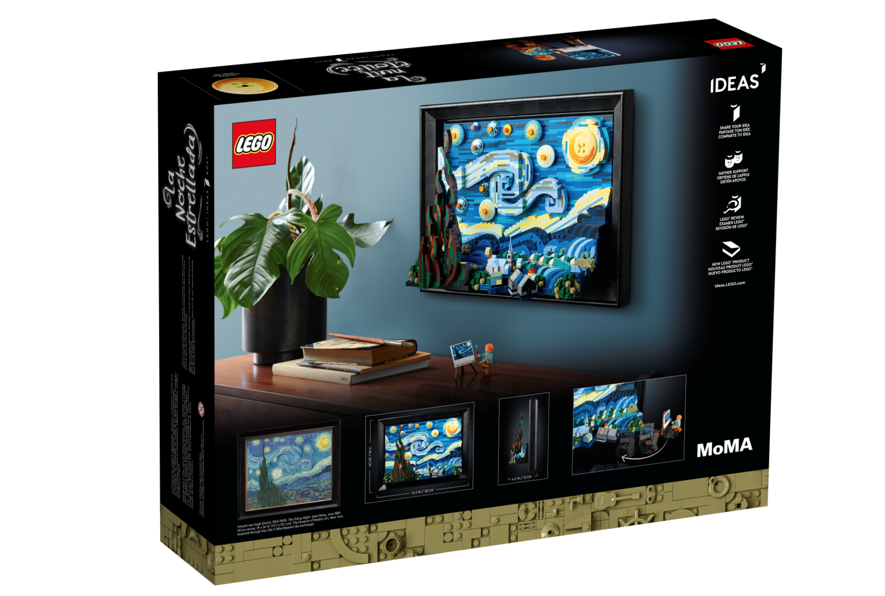 Lego noche estrellada Van Gogh